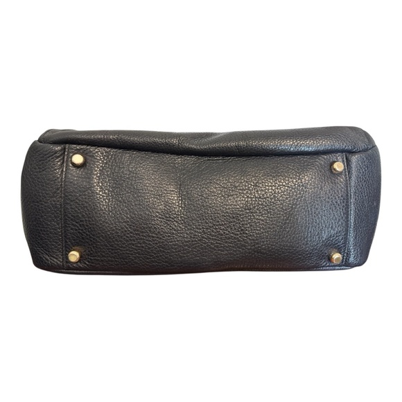 Coach Morgan Midnight Blue Pebbled Leather Bag - Picture 5 of 9